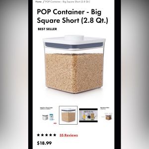 oxo 2.8 qt containers (x3)